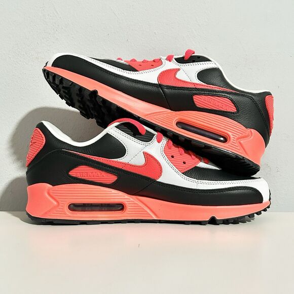 Nike By You Air Max 90 Men’s Size 11 White Black Orange Lifestyle Sneakers main image 7